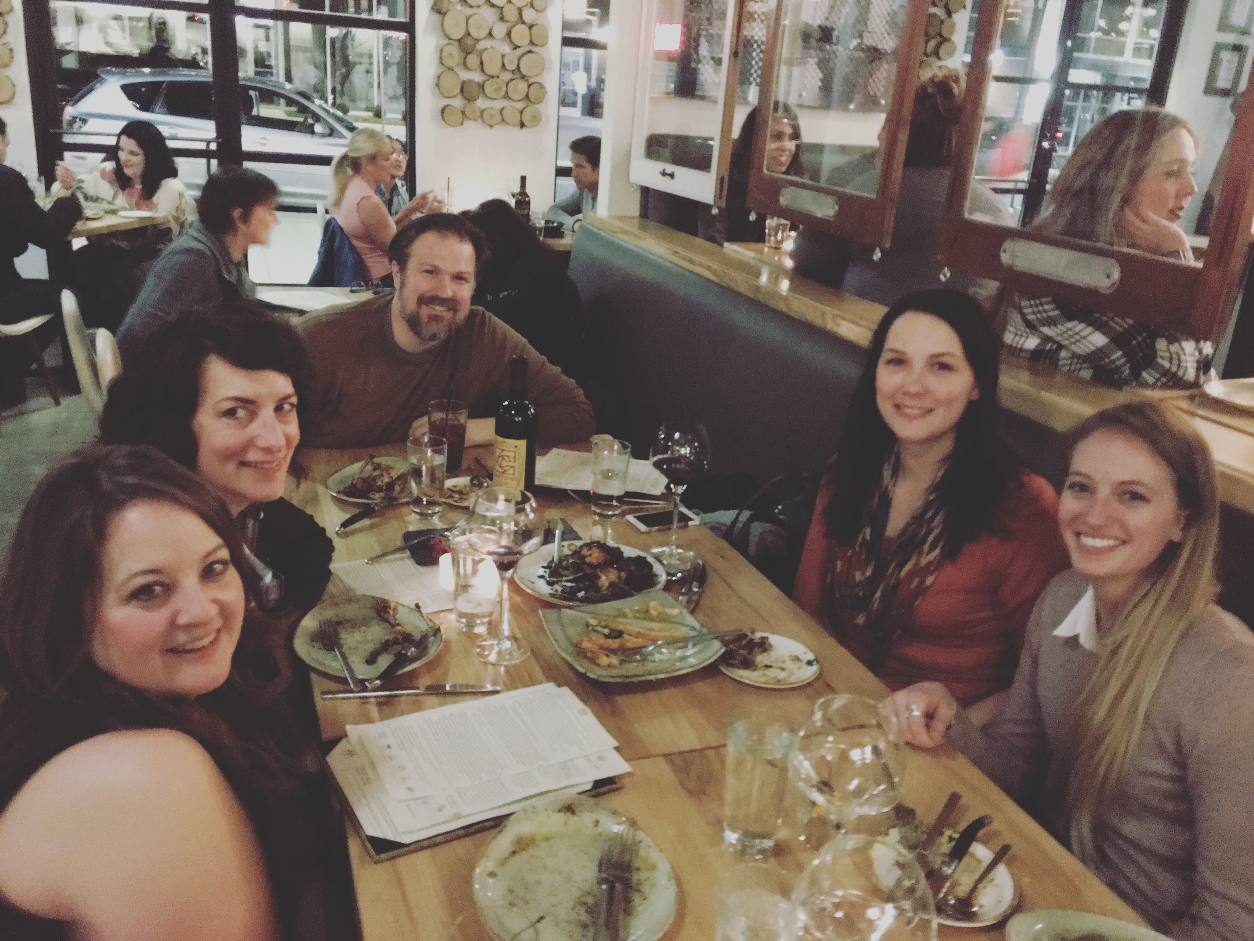 Final dinner with all of the judges