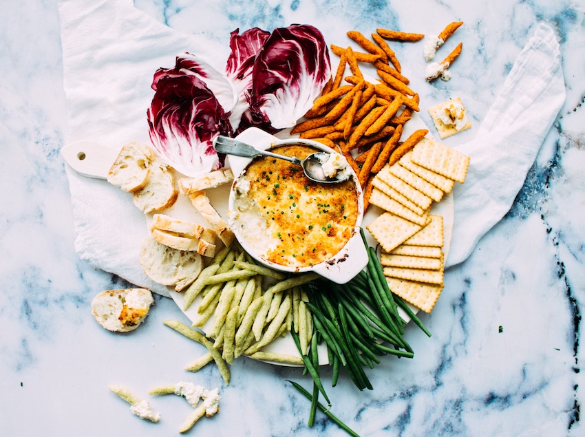 a spread of healthy snacks