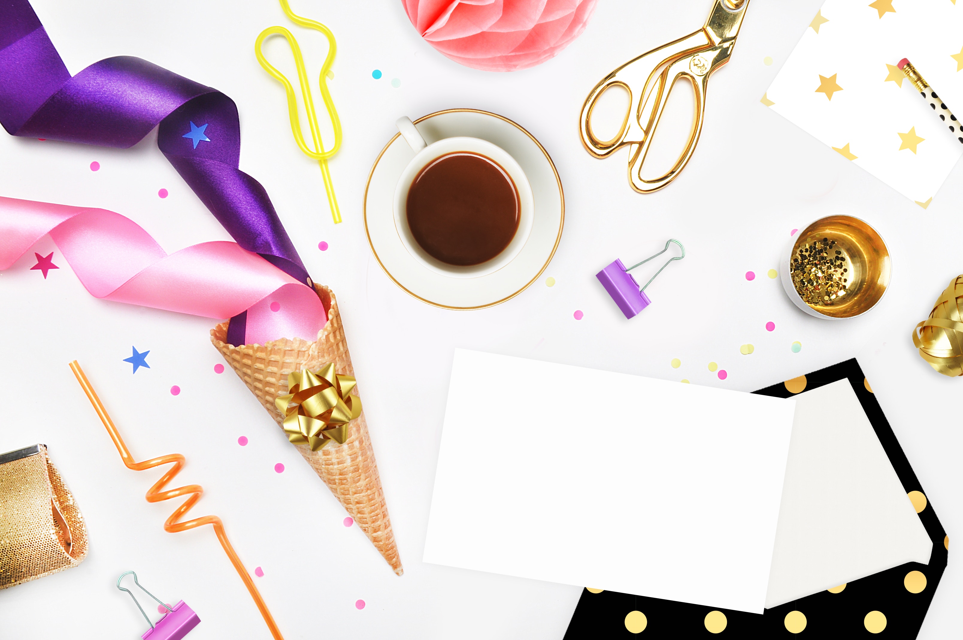 flatlay of gift items