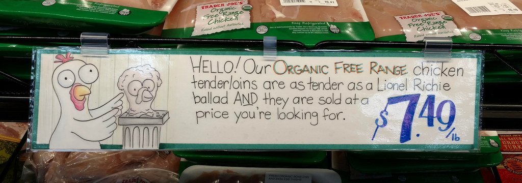 Humorous Trader Joes sign