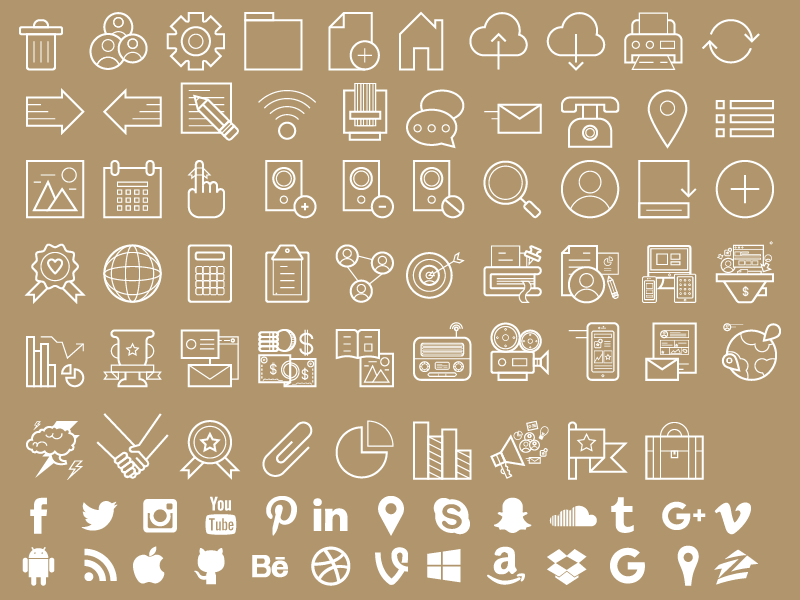 Free Marketing Icons Sheet