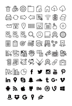 free marketing icons sheet