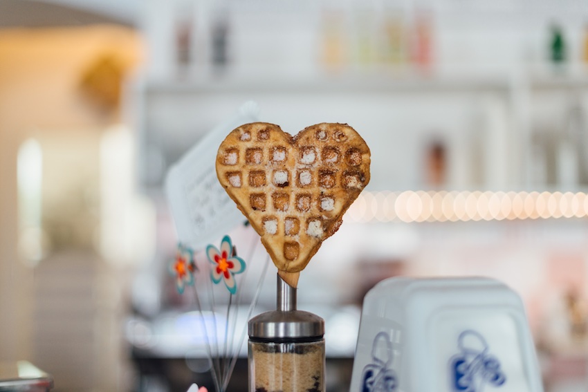 heart shaped waffle