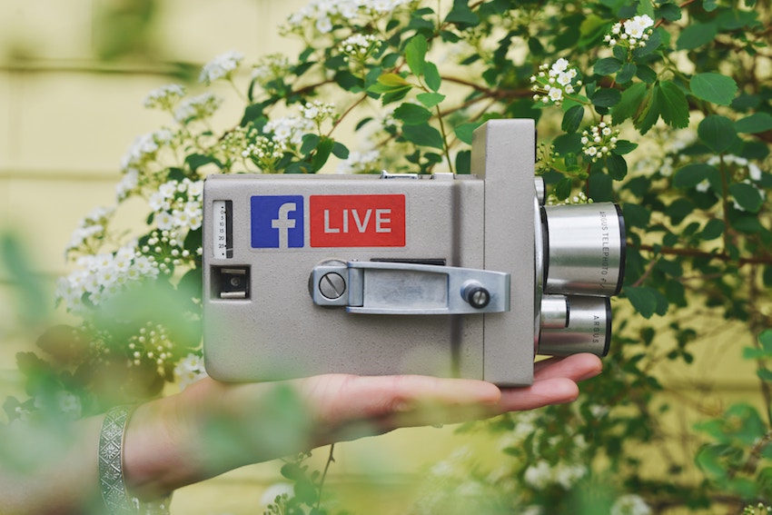 Facebook live video camera