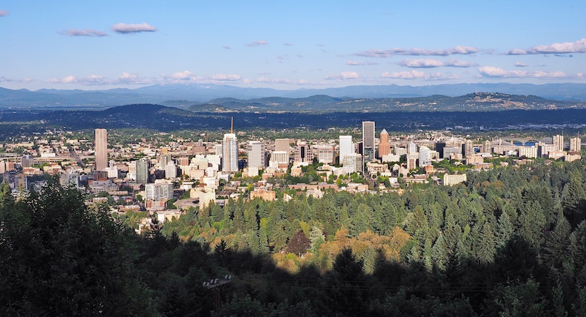 photo of downtown Portland Oregon