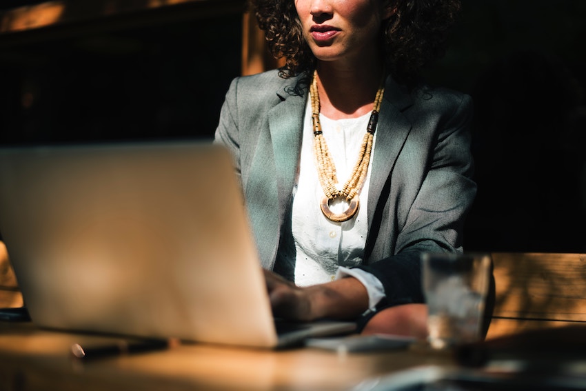 woman working