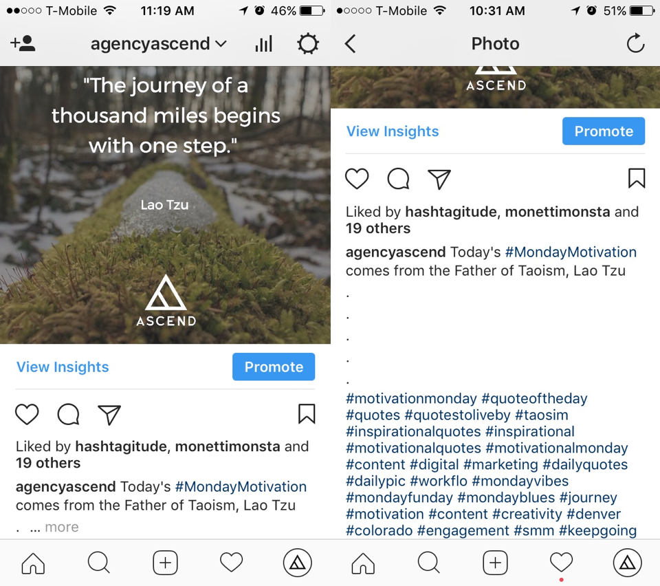 screenshot showing how captions appear versus the full caption