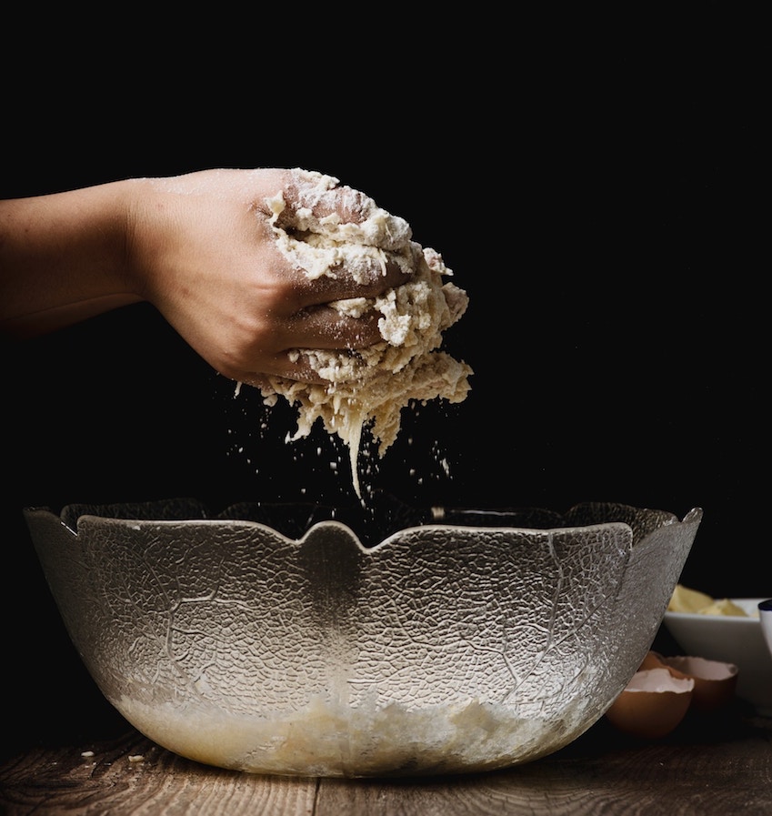 person making cookies