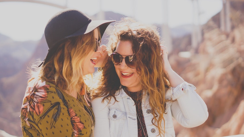 two women having a conversation