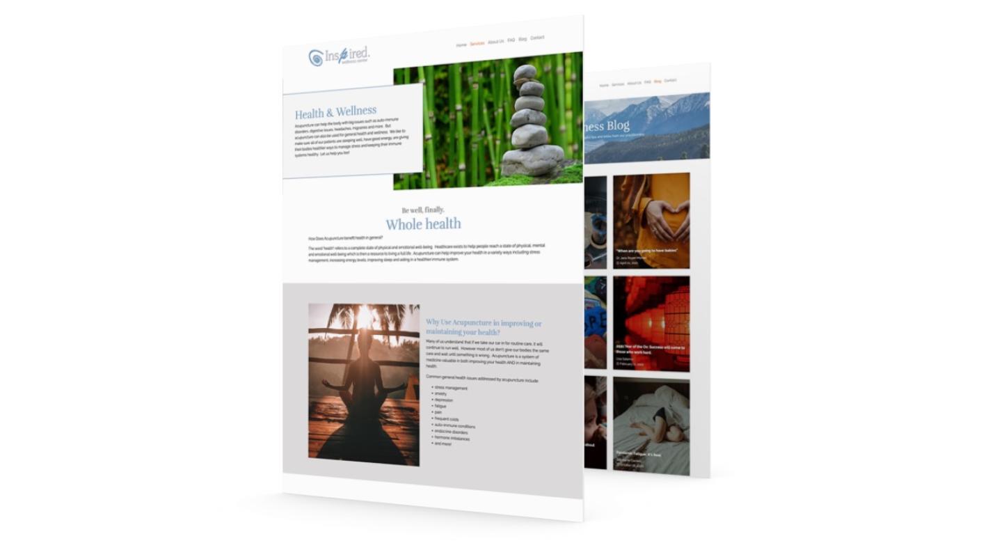 Health and Wellness Website Herosmyth Web Design portfolio